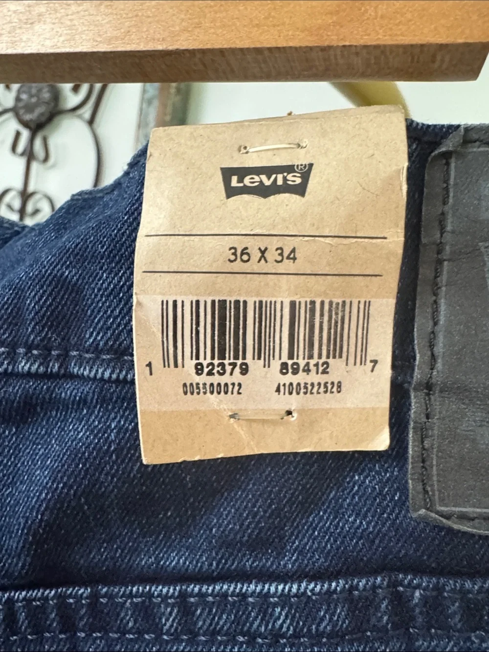 Levi's 550’s Men's Dark Straight Leg Jeans NWT 36 X 34